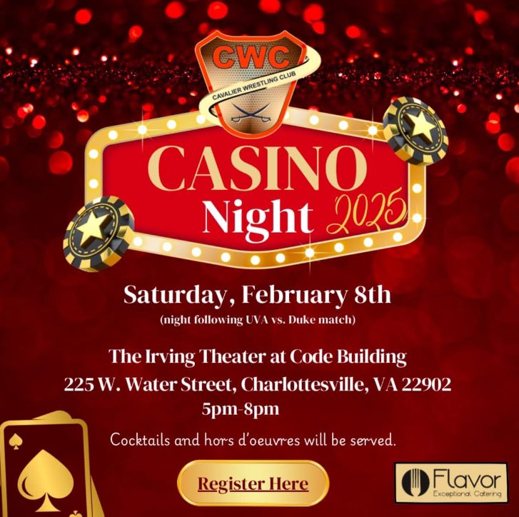 CavalierWRSTL's tweet photo. 👀 Hoo is excited for the CWC Casino Night Saturday?? You can bid on some of our amazing auction items, including a stay at this beautiful house on the bay in Ocean City, MD! 

https://t.co/7wkV44wlV7 https://t.co/Bq4fg9NNgW