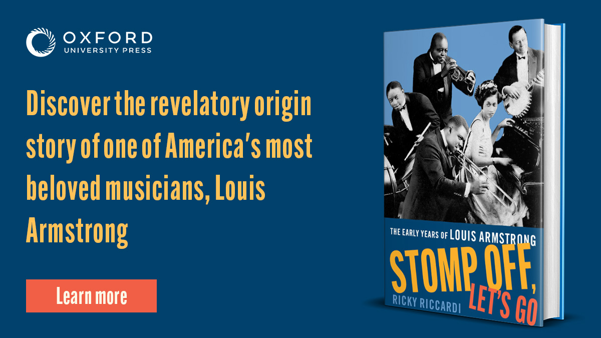 Featuring an unearthed interview with Beatrice "Mama Lucy" Armstrong, and reflections on Armstrong's mentor, Joe "King" Oliver, “Stomp Off, Let's Go” reveals Louis Armstrong’s early influences and meteoric rise to fame. 

Learn more: oxford.ly/4gofd8m