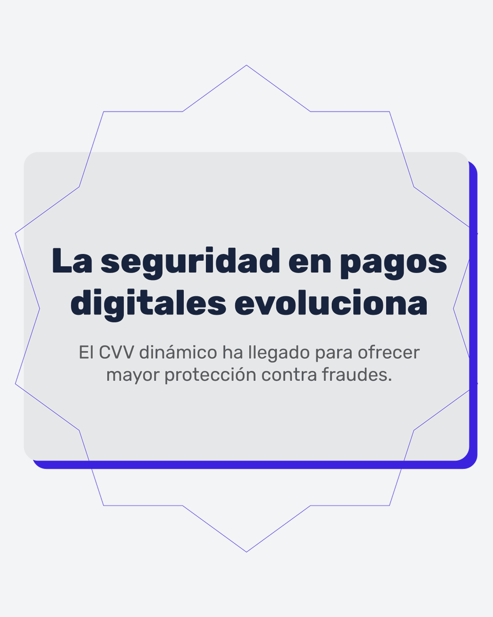 newtech_sg's tweet photo. 🔐 CVV Dinámico: Más seguridad en cada compra

El fraude en pagos digitales es un desafío constante, pero la #tecnología evoluciona para proteger cada transacción. 💳✨ https://t.co/wkWroecs2D