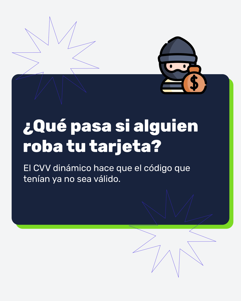 newtech_sg's tweet photo. Con el CVV dinámico, el código de seguridad de tu tarjeta cambia periódicamente, reduciendo el riesgo de fraude y garantizando mayor protección en compras en línea. 🛡️

✅ Más seguridad en cada #compra
✅ Protección contra #FraudesDigitales
✅ Tranquilidad para tus transacciones https://t.co/z3Fa6a6DWX