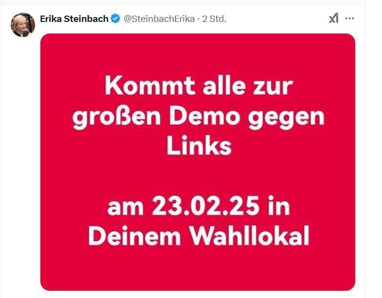 BoschimoDr's tweet image. 💥Bundesweiter Demo-Tag💥
Am 23.02.25 in Deinem Wahllokal

#demogegenlinks #2302
#Wahl2025 #zeichensetzen #afd
#cdu #spd #fdp #Gruene
