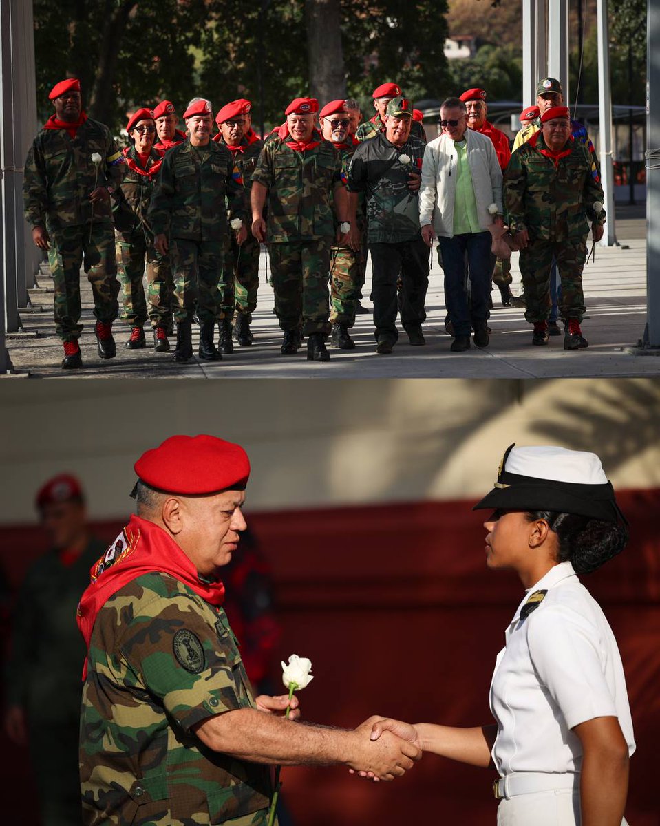 ConElMazoDando's tweet photo. 33 Años del 4F: Diosdado Cabello Reafirma la Lucha Revolucionaria

Este 4 de febrero, Venezuela conmemoró 33 años de la Rebelión Cívico-Militar de 1992, un hito que marcó el despertar del pueblo frente al saqueo neoliberal y la opresión del imperialismo. En un emotivo discurso, el vicepresidente del PSUV, Diosdado Cabello, reafirmó el legado del Comandante Hugo Chávez y la vigencia del compromiso revolucionario. Aquí resumimos los puntos clave de su intervención:

🔥 El 4F: Rebelión Contra el Imperialismo y la Cuarta República
 • Motivaciones de la insurrección: Cabello recordó que la rebelión del 4 de febrero fue una respuesta a la entrega del país al imperialismo, la corrupción de los gobiernos adeco-copeyanos y la masacre del 27 y 28 de febrero de 1989, donde más de 3.600 venezolanos fueron asesinados.
 • El sacrificio de los patriotas: Destacó el papel de los militares y civiles que, con plena conciencia, entregaron su vida por la patria. “Nosotros no nos vendimos, no nos arrepentimos. No salimos a decir ‘yo no fui’, salimos a poner lo único que teníamos: nuestra vida.”

⚡️ Chávez y el Pueblo: Un Amor que Nació el 4F
 • El impacto del “Por Ahora”: En 49 segundos, Hugo Chávez conquistó al pueblo, dando inicio a un proceso de unidad que culminó en la Revolución Bolivariana.
 • La persecución y la cárcel: Los líderes del 4F fueron perseguidos y encarcelados, pero la semilla de la Revolución ya había germinado en el corazón del pueblo.

💪 La Lucha Continúa: Unidad Cívico-Militar y Resistencia
 • El golpe de abril de 2002 y la victoria popular: Cabello destacó que la unión entre el pueblo y la Fuerza Armada fue clave para derrotar el golpe de Estado de 2002 y reinstaurar al Comandante Chávez en 48 horas.
 • El liderazgo del Presidente Maduro: Resaltó la resistencia del pueblo y del gobierno ante más de 1.000 sanciones del imperialismo, que han intentado quebrantar la Revolución sin éxito.

🛡️ Legado de Chávez: “Unidad, Lucha, Batalla y Victoria”
 • La visión de Chávez sigue guiando la Revolución: Diosdado recordó cómo el Comandante, en sus últimos días, dio instrucciones estratégicas para la continuidad del proceso revolucionario.
 • “Chávez nos enseñó a soñar bonito por la patria”: Enfatizó que cada revolucionario debe preguntarse: ¿Qué haría Chávez? y actuar en consecuencia.

🌟 Venezuela Hoy: Un Pueblo Firme y Victorioso
 • La Revolución como modelo alternativo al capitalismo: A pesar del bloqueo, Venezuela sigue en pie, demostrando que es posible un sistema donde el ser humano esté por encima del capital.
 • Optimismo y compromiso con el futuro: Cabello cerró su discurso con un llamado a la unidad y la lealtad: “Aquí nos vemos a los 35, a los 40 años. ¡Nada nos divide, nada nos detiene! ¡Venceremos!”

🎖️ ¡Que viva Chávez! ¡Que viva el 4 de Febrero! ¡Que viva la Revolución Bolivariana! 🎖️

#4Feb #ChavismoUnidadPerfecta