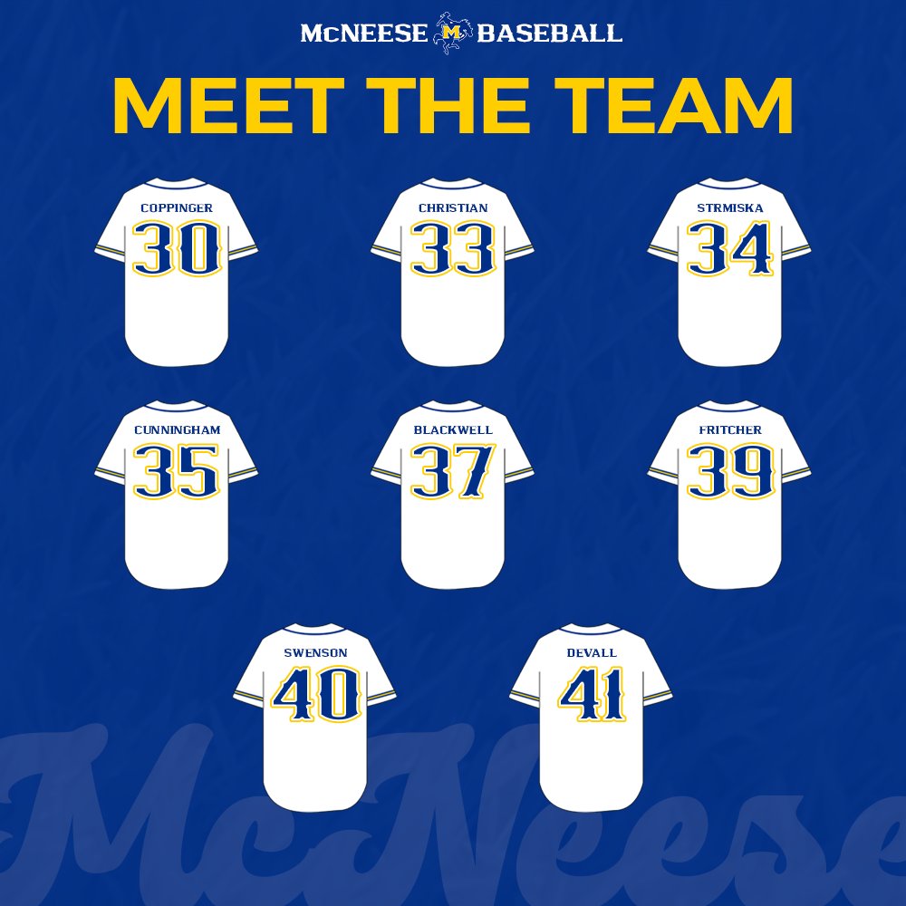 McNeeseBaseball's tweet photo. Introducing our fourth round of Meet the Team!

#GeauxPokes | #FERDA https://t.co/PK5jWTmjqZ
