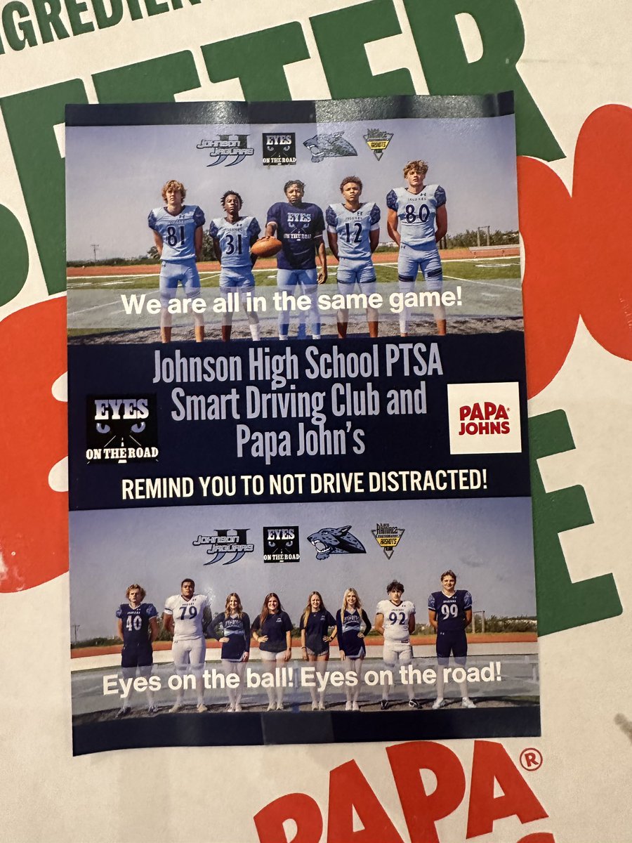 We hope your team wins the big game Sunday and the Smart Driving Club hopes you win every day  by making smart choices behind the wheel which WILL save lives!!

#eyesontheroad
