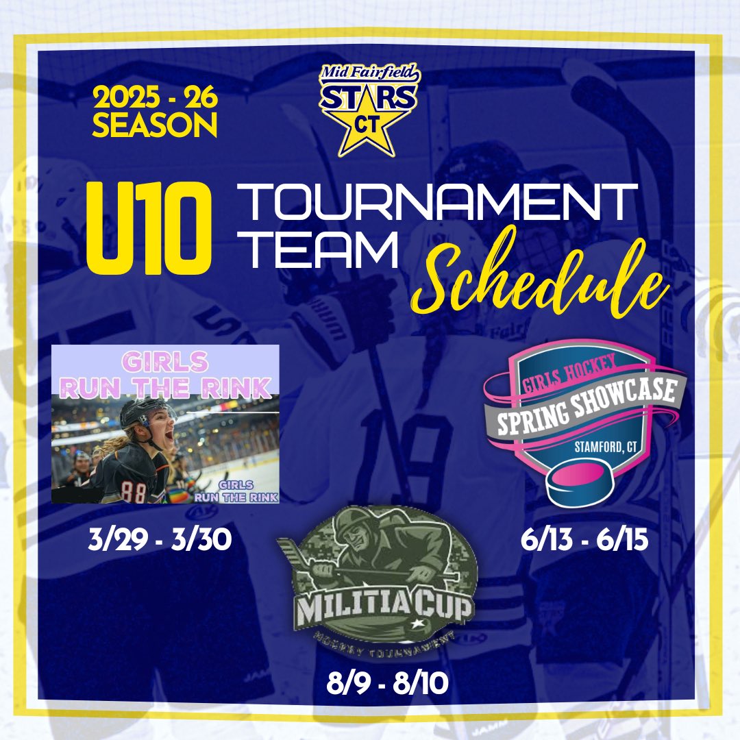 Mid Fairfield CT Stars U10 tryouts start this Sunday 2/9! Register here: midfairfieldhockey.com/program/mid-fa…