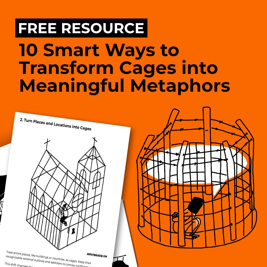 Did you know that in my guide on creating metaphors with cages, I explain in a simple way how to build them using real places?

Yes! Any place, any type of building, can become a cage.

I’m still sharing the free guide with 10 tips:
dariopaniagua.com/pl/2148634206