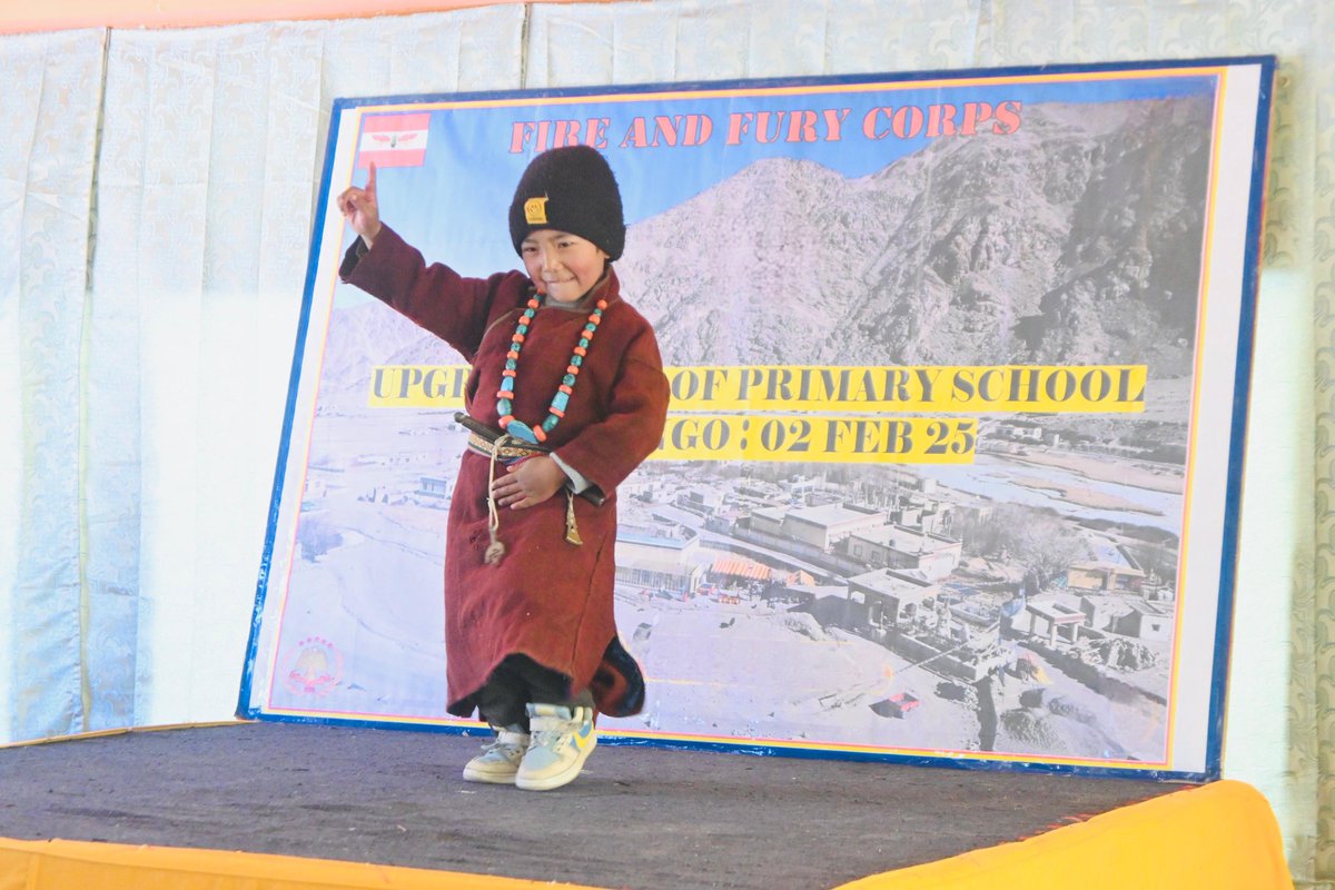 DawaDolma150628's tweet photo. Thank You, Indian Army!

The #IndianArmy, under #OperationSadbhavana has carried out the  upgradation of  Primary school, Rhongo, provided with various essential amenities .On behalf of Rhongo community, I extend heartfelt gratitude to the Snow Leopard Brigade for your support.🙏 https://t.co/nb2bbKDj5T
