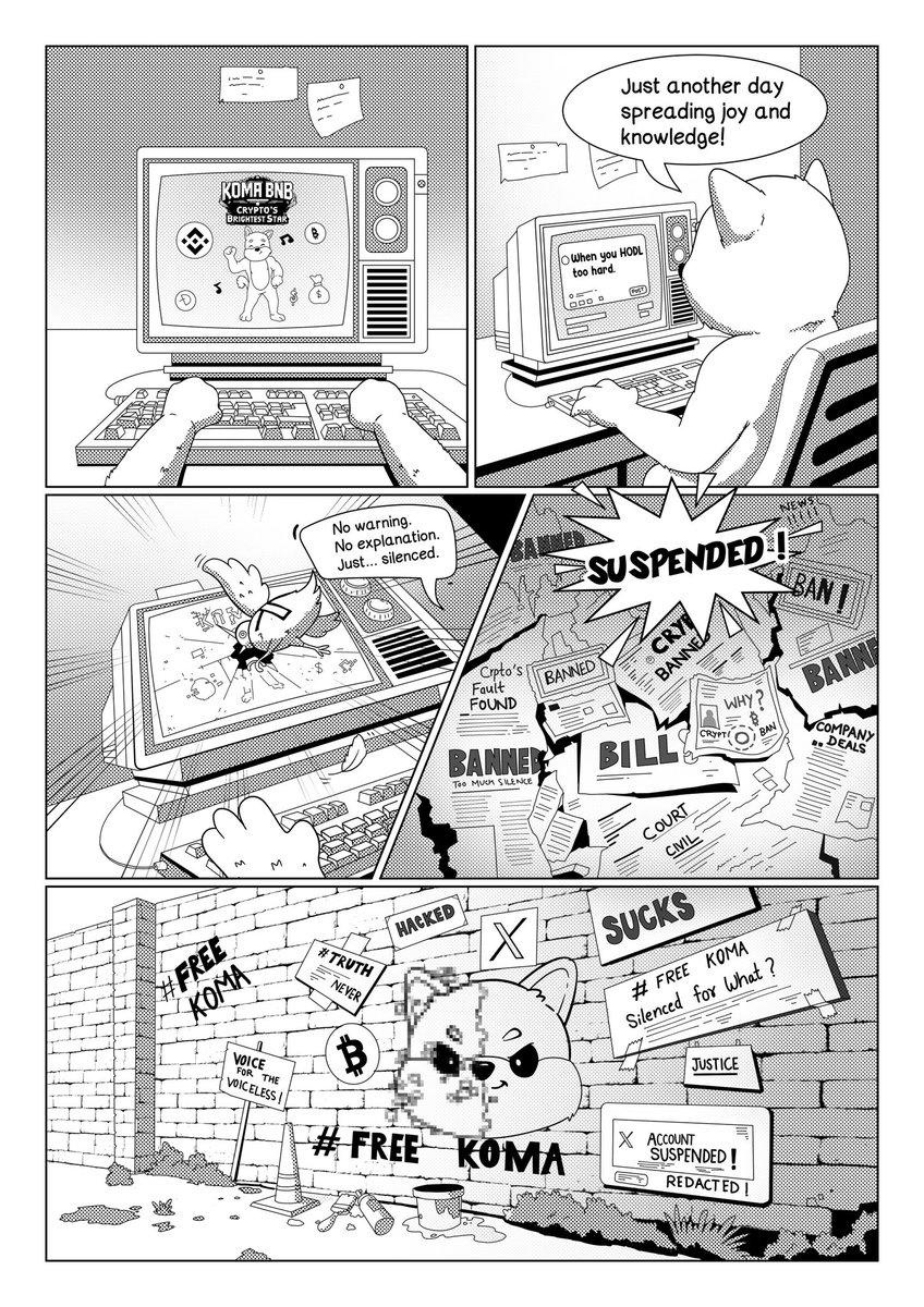 Ramsai_18's tweet photo. Here is my comic show casing the moment #FreeKoma 

Lets fight for the justice and bring back our @komabnb 

We want out koma back @elonmusk @X @Support @PawanKalyan @urstrulyMahesh https://t.co/Acn312NdEw