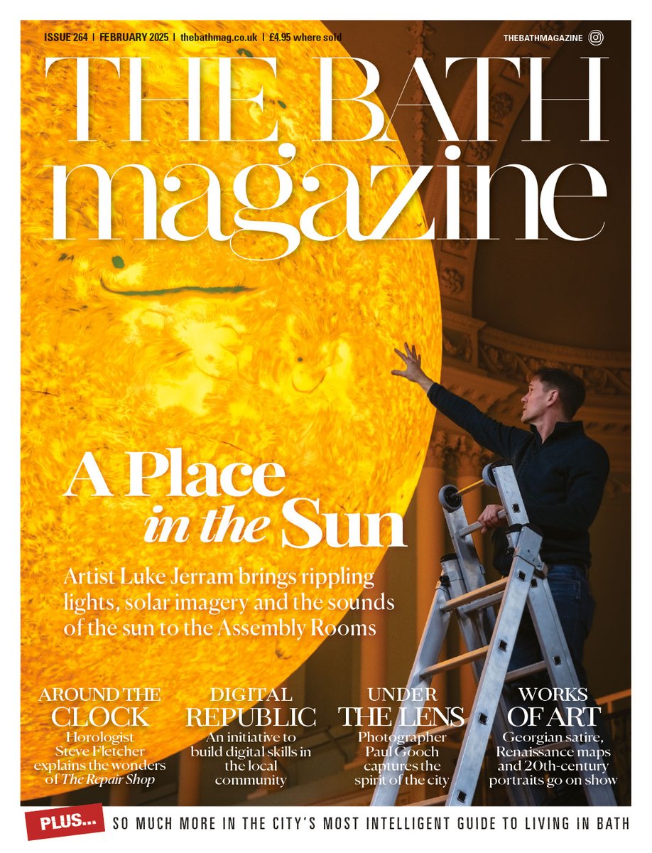 The Bath Magazine (@thebathmagazine) on Twitter photo Have you seen our February issue yet?
We've got features on new exhibitions at <a href="/Holburne/">The Holburne Museum</a>, <a href="/AmericanMuseum/">American Museum & Gardens</a>, and <a href="/VictoriaArtBath/">Victoria Art Gallery</a>, an interview with Steve Fletcher, a piece on our cover star <a href="/lukejerram/">Luke Jerram</a> at <a href="/NTAssemblyRooms/">NT Bath Assembly Rooms</a>, and more!
Check it out at thebathmagazine.co.uk Have you seen our February issue yet?
We've got features on new exhibitions at <a href="/Holburne/">The Holburne Museum</a>, <a href="/AmericanMuseum/">American Museum & Gardens</a>, and <a href="/VictoriaArtBath/">Victoria Art Gallery</a>, an interview with Steve Fletcher, a piece on our cover star <a href="/lukejerram/">Luke Jerram</a> at <a href="/NTAssemblyRooms/">NT Bath Assembly Rooms</a>, and more!
Check it out at thebathmagazine.co.uk