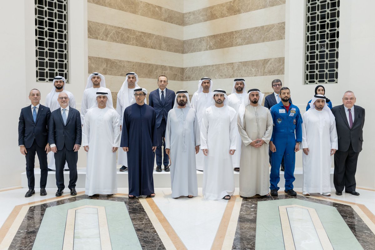Salem AlMarri سالم حميد المري (@salem_halmarri) on Twitter photo Glad to start this partnership between <a href="/MBRSpaceCentre/">MBR Space Centre</a> and <a href="/Thales_Alenia_S/">Thales Alenia Space</a> on the Gateway lunar space station, in the presence of H.E. Lorenzo Fanara, Ambassador of Italy to the UAE and Prof. Eng. Teodoro Valente, President of the Italian Space Agency.
We look forward to Glad to start this partnership between <a href="/MBRSpaceCentre/">MBR Space Centre</a> and <a href="/Thales_Alenia_S/">Thales Alenia Space</a> on the Gateway lunar space station, in the presence of H.E. Lorenzo Fanara, Ambassador of Italy to the UAE and Prof. Eng. Teodoro Valente, President of the Italian Space Agency.
We look forward to