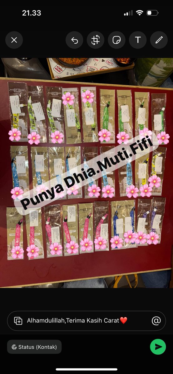 Terima kasih semuanyaaaa. Kalian LUAR BIASA. Bismillah dilancarkan jastipnya di next event❤️buat hari ini kalian keren sudah bertahan nuker tiketnyaaaa <a href="/Mclaudiarmanda_/">M𖧷</a> <a href="/NurGustav/">Nur Afifafitri</a> peluk dulu 🤗 🤗 

#SVT_RIGHT_HERE_IN_JAKARTA