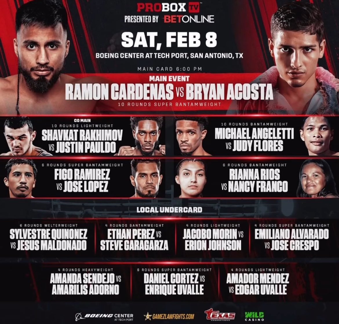 BoxingMBeauty's tweet photo. Fight Week
Texas’ @RiRios10 (8-0, 1KO) vs Jalisco’s Nancy Franco (19-21-2, 5KOs) in a bantam match Saturday @BoeingCenterSA live @ProBox_TV https://t.co/gffExJMAH5