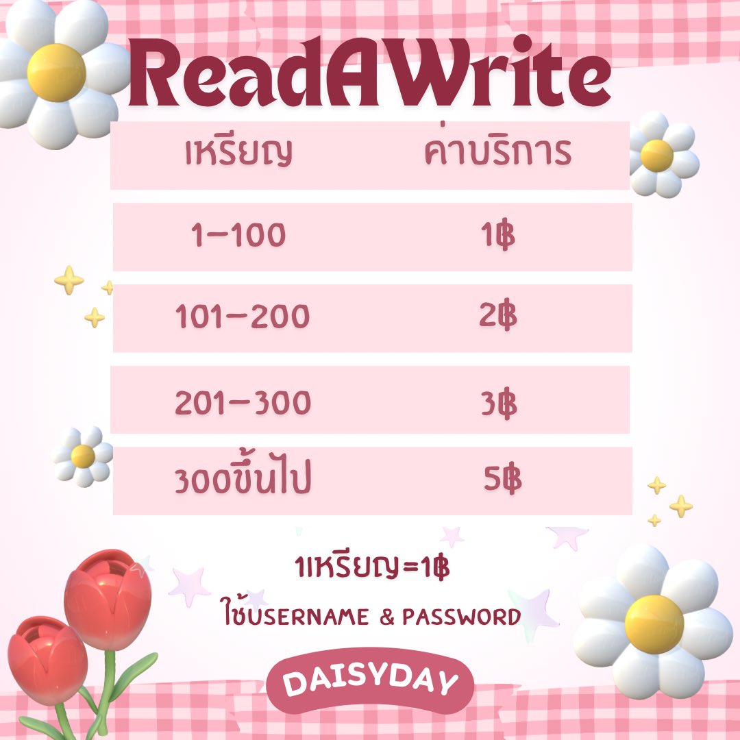 kundaisy_'s tweet photo. ミ🌷 รับเติมเหรียญ ReadAWrite 👛 彡

1c = 1฿

ꕀ ไม่มีขั้นต่ำ 
ꕀ ค่าบริการตามรูป👇🏻 
ꕀ ใช้ username + password ลูกค้า 

🛒ทักปุ๊บ เติมปั๊บ ไว 3oo%
꒰ มีบัตรสะสมแต้ม📓꒱

#เติมเหรียญreadawrite #เติมเหรียญรอร #รับเติมคอยน์ #เติมเหรียญ #เติมคอยน์ #เติมreadawrite 🤩 https://t.co/sjN5KmJpc5