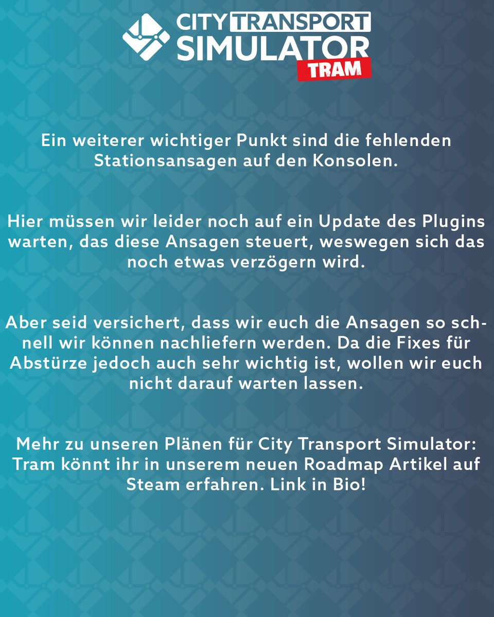 City Transport Simulator tweet media