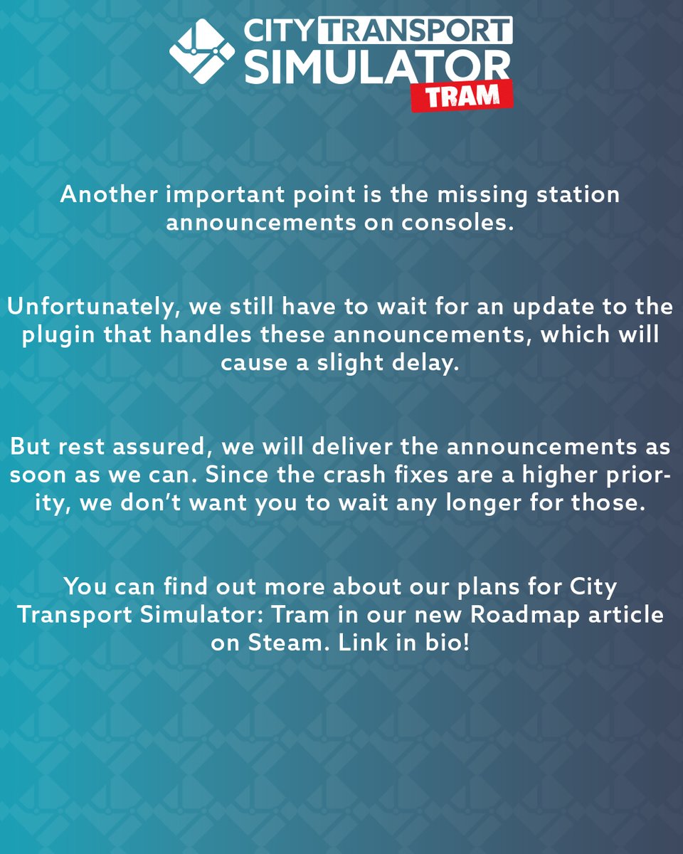 City Transport Simulator tweet media