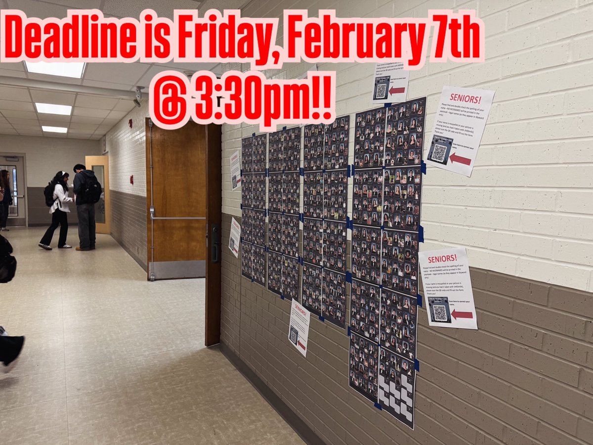 Seniors!!! Your mission, should you choose to complete it, is to verify your yearbook picture. Make sure your face matches your name and your name (as it appears in Skyward) is spelled correctly. This message will self destruct at 3:30pm Friday, February 7th. #classof2025🎓