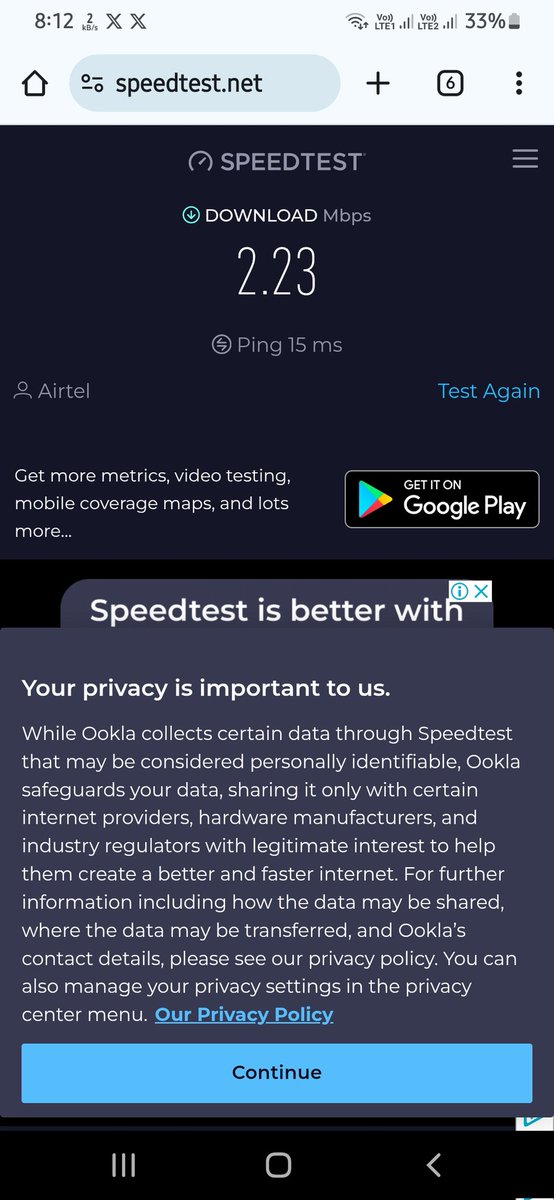 tsingh092's tweet photo. I hv a airtel black connection @airtelindia on d next day of the I continously facing the issue of internet speed.ur dedicated relationships also fail to resolve my problem. I want to discontinue my connection.@Airtel_Presence https://t.co/zSVlQaEufN