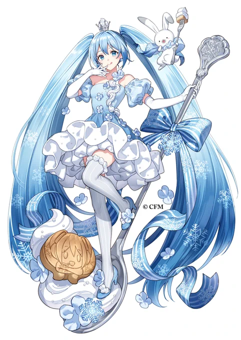 『SNOW MIKU×GiGO ～White Sweet Sweets～』にて雪ミクさんのイラストを1枚描かせて頂きました。よろしくお願い致します 