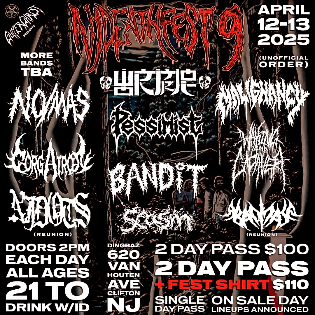 MALIGNANCY (@staymalignant) on Twitter photo This is gonna crush !! MALIGNANCY rocks NJ DEATHFEST 9 <a href="/DingbatzNJ/">Dingbatz NJ</a> April 12 & 13. Brought to you by <a href="/GUTTERCHRIST/">GUTTER CHRIST</a> Get your tix before it's too late !!
gutterchristproductions.bigcartel.com/?fbclid=IwY2xj… This is gonna crush !! MALIGNANCY rocks NJ DEATHFEST 9 <a href="/DingbatzNJ/">Dingbatz NJ</a> April 12 & 13. Brought to you by <a href="/GUTTERCHRIST/">GUTTER CHRIST</a> Get your tix before it's too late !!
gutterchristproductions.bigcartel.com/?fbclid=IwY2xj…