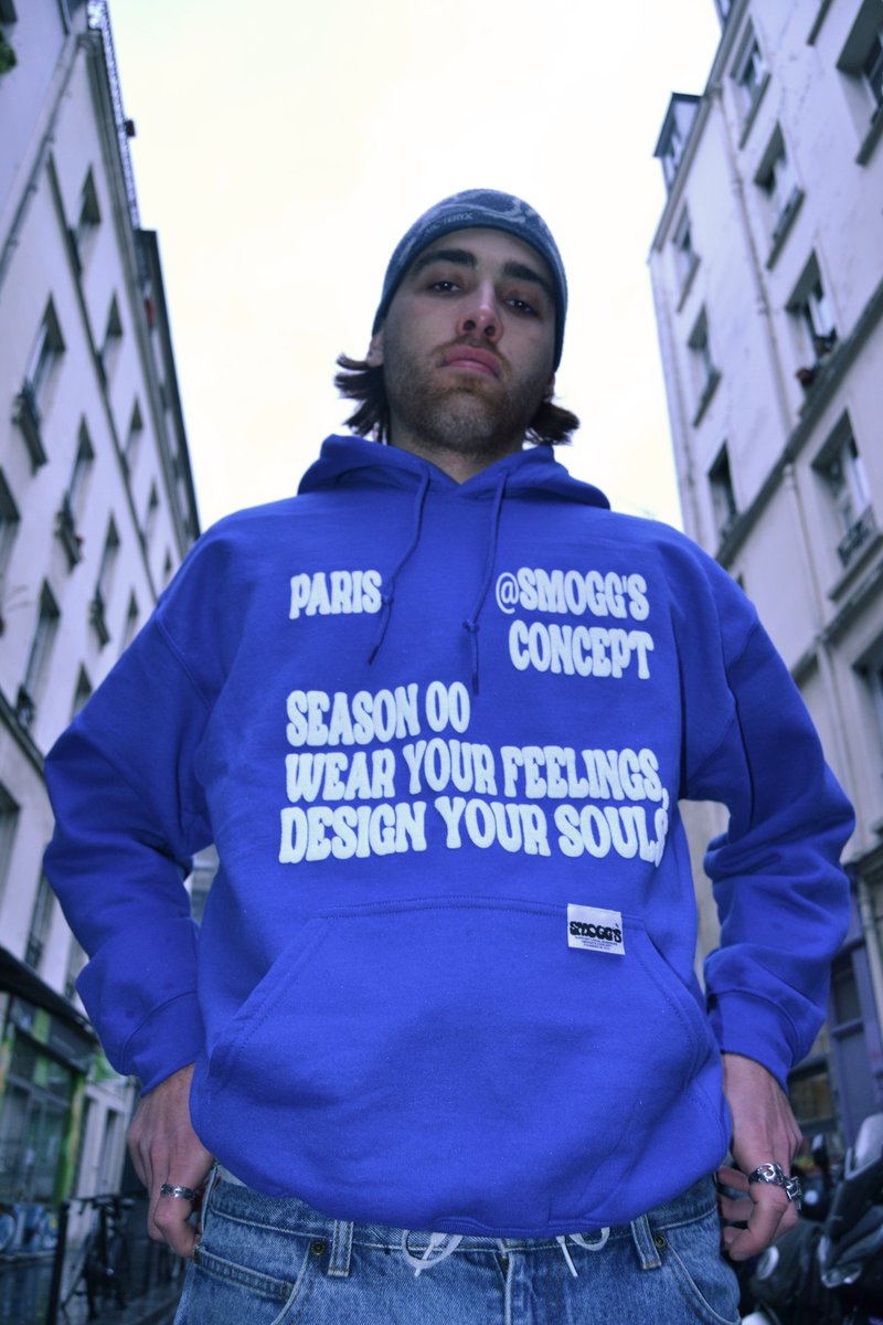Smoggs_Concept's tweet photo. Notre nouvelle collection SOULS est enfin là!

🖌️ Impression puff sérigraphié à Tours
🟦⬜️ Deux coloris : bleu &amp; gris
📸 Inspiré de l’univers parisien

🔗disponible sur https://t.co/Chy7EskfZv

#fashion #marqueindépendante #hoodie https://t.co/0c4yNUTBId