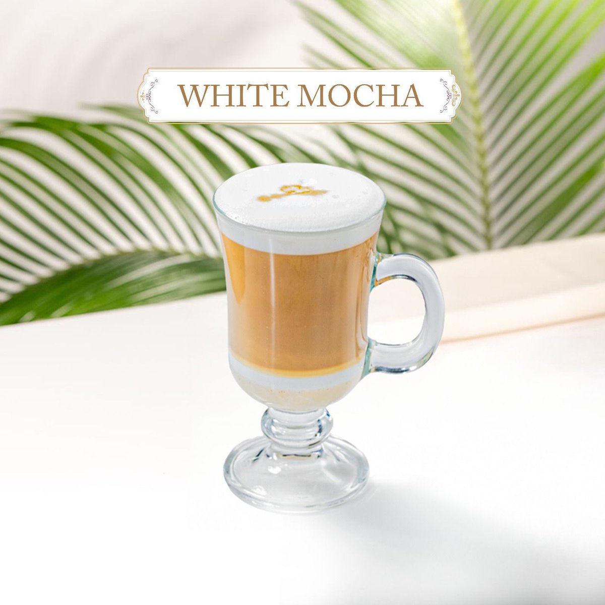 Beyaz çikolatanın enfes dokunuşuyla kahve keyfi: White Mocha!