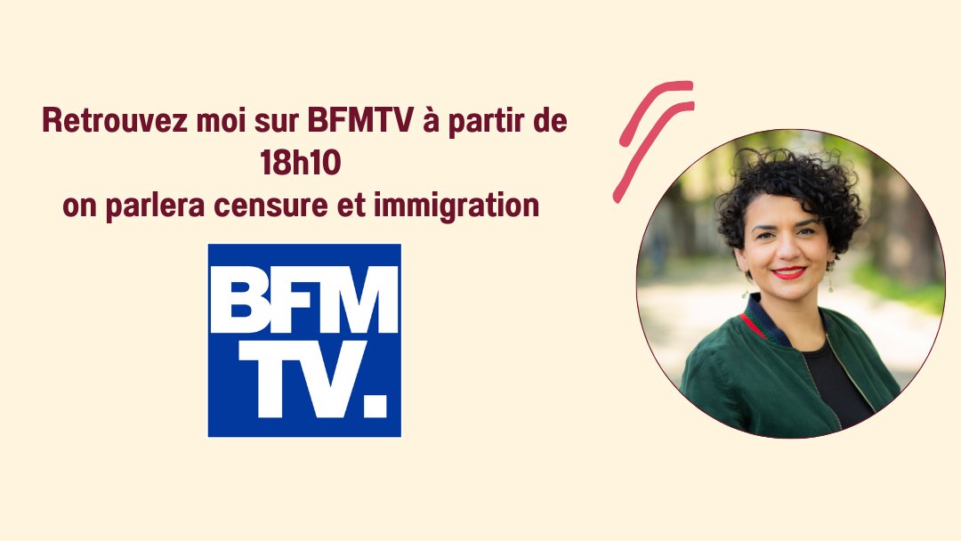 Retrouvez-moi ce soir à partir de 18h10 sur <a href="/BFMTV/">BFMTV</a> 

Au programme : censure et immigration ... 

Pour suivre en direct : bfmtv.com/en-direct/