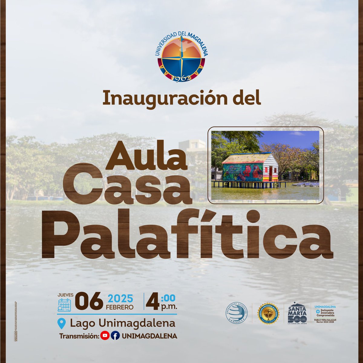 Unimagdalena's tweet photo. 🛶🤩 Como homenaje al ingenio, tradición y sostenibilidad de la Ciénaga Grande de Santa Marta, construimos el Aula Casa Palafítica, un espacio de conservación y educación sobre el patrimonio cultural de la región Caribe.

🗓️🔜 ¡Te invitamos a la inauguración! 

#PrográmateUM https://t.co/mrDDCCSbSo