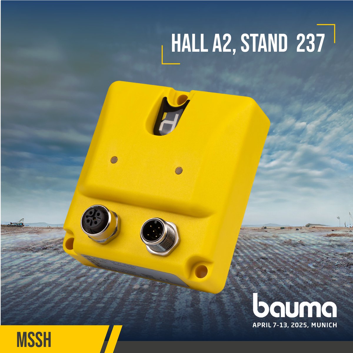 MOBA_Automation's tweet photo. Precision meets safety with the E1-approved MSS-Hybrid – the next level in inclination measurement and safety. Want to see it in action? Visit us at bauma and discover how MOBA empowers autonomous machine control with cutting-edge sensor technology! #bauma2025 #MOBA #MSSH https://t.co/3HqvbXZXRm