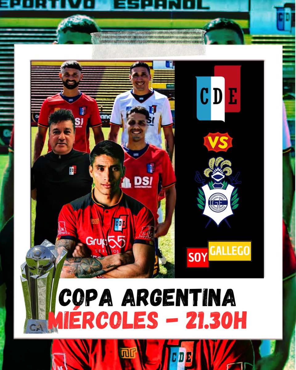 ❗❗❗ATENCIÓN ❗❗❗

🏆 @copaargentinaoficial 
🆚 Español 🇪🇸 - @gimnasia_oficial 🇫🇮
🗓️ Miércoles 5/2 
🕤 21.30 
🏟️ Centenario Ciudad de Quilmes