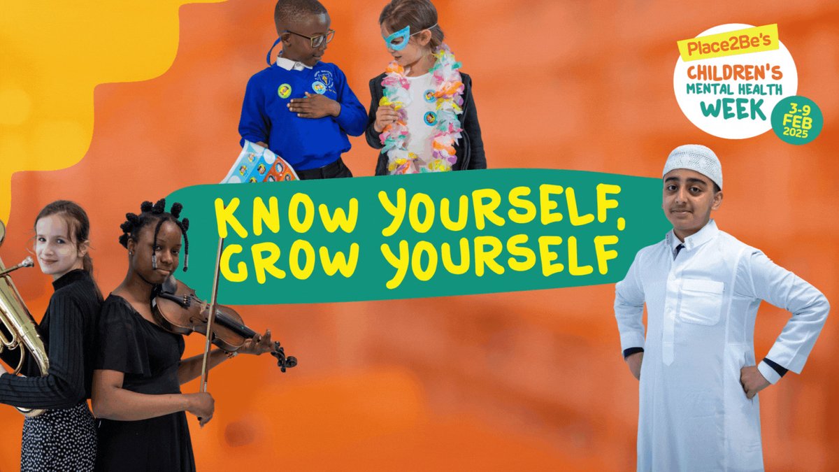 Did you know 1 in 5 children face mental health challenges?

It's #ChildrensMentalHealthWeek and the theme this year is ‘Know Yourself, Grow Yourself,’ encouraging self-discovery and growth.

What does self-awareness mean for you?

Check out <a href="/Place2Be/">Place2Be</a> for more info:
