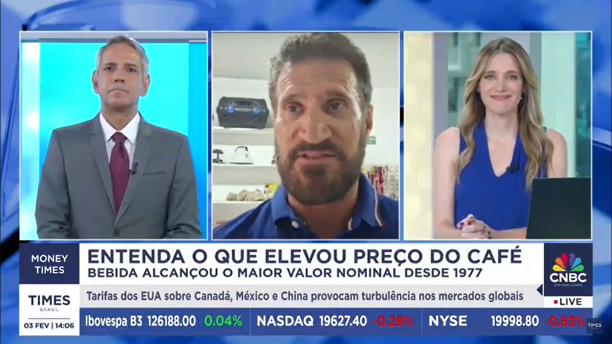 abicsoficial's tweet image. Café atinge maior valor nominal desde 1977
— Diretor da Abics, Aguinaldo Lima, explicou ao Money Times os fatores que levaram à alta dos preços e os impactos para produtores e consumidores, além de traçar o cenário para o café solúvel do Brasil. Assista: youtube.com/watch?v=ENxOwJ….