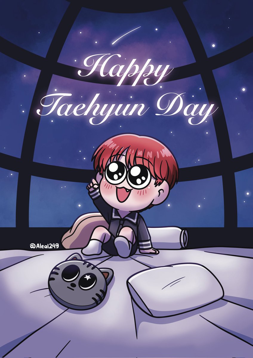 Aleal249's tweet photo. Happy Taehyun Day🐈‍⬛🎊🎊🎊

BEYOND STARS WITH TAEHYUN
#OurBundleOfLoveTAEHYUN
#愛されっ子テヒョンの誕生日だニャン
#태현이가써내려간새벽별의노래 https://t.co/QXPD7kohhA