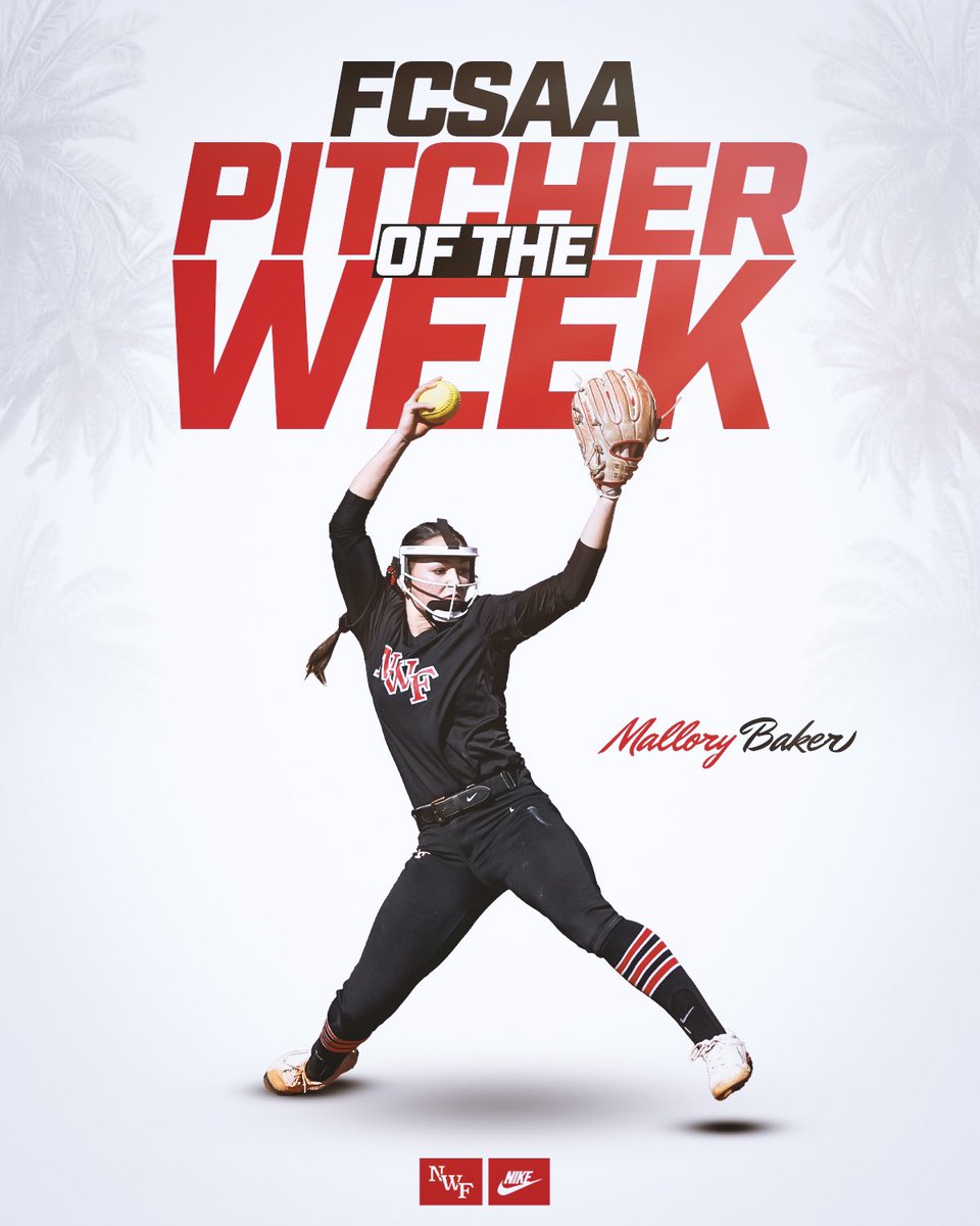 NWF Raiders (@nwfraiders) on Twitter photo Mallory was ๐๐จ๐จ๐ค๐ข๐ง๐ hitters this last week๐ฅ
2-0 W-L, 11.0 IP, 1 ER , 11 Ks
<a href="/MalloryBaker24/">Mallory Baker</a>
#SoundTheSiren Mallory was ๐๐จ๐จ๐ค๐ข๐ง๐ hitters this last week๐ฅ
2-0 W-L, 11.0 IP, 1 ER , 11 Ks
<a href="/MalloryBaker24/">Mallory Baker</a>
#SoundTheSiren