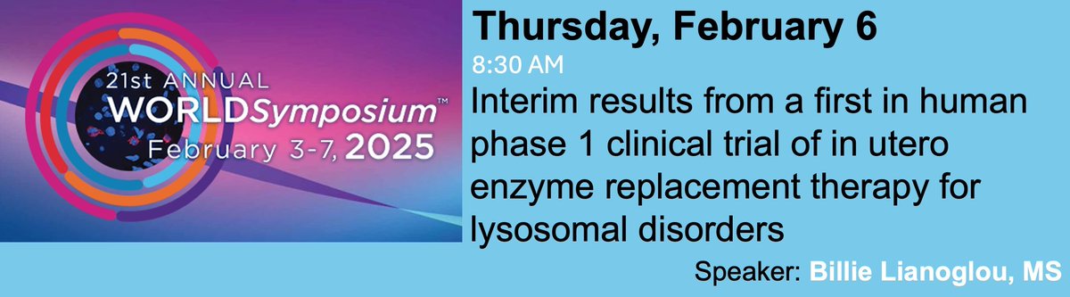 UCSF Center for Maternal-Fetal Precision Medicine (@ucsfcmfpm) on Twitter photo Join us at #WORLDSymposium for interim results from the <a href="/UCSF/">UC San Francisco</a> #PEARLTrial—a first-in-human Phase 1 trial of In Utero #EnzymeReplacementTherapy for Lysosomal Disorders (PI <a href="/MacKenzieTippi/">Tippi MacKenzie</a>). Presented by <a href="/billielianoglou/">BillieLianoglou</a> Thurs, Feb 6 @ 8:30am #WORLDSymposia
pearltrial.ucsf.edu Join us at #WORLDSymposium for interim results from the <a href="/UCSF/">UC San Francisco</a> #PEARLTrial—a first-in-human Phase 1 trial of In Utero #EnzymeReplacementTherapy for Lysosomal Disorders (PI <a href="/MacKenzieTippi/">Tippi MacKenzie</a>). Presented by <a href="/billielianoglou/">BillieLianoglou</a> Thurs, Feb 6 @ 8:30am #WORLDSymposia
pearltrial.ucsf.edu