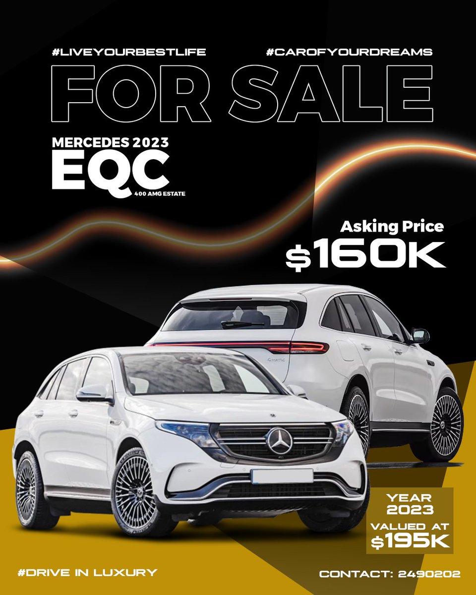 Ren_isRen's tweet image. Want to drive in LUXURY?
Want to own your DREAM SUV?

You can do both with this excellent opportunity,  priced for immediate sale! 
#merc #eqc #electric #luxury
