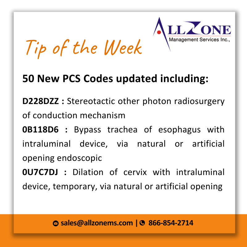 Allzone_Online's tweet photo. Keep your coding skills sharp with the newest industry insights!
Explore expert #MedicalCoding tips to optimize your workflow.
#Allzonems #allzonemanagementservices #ICD10 #CPT #PCS #medicalcoders #healthcare #codingtips #facts #codingupdates #tipoftheweek #tuesdaytip https://t.co/GVdgqi5y9b