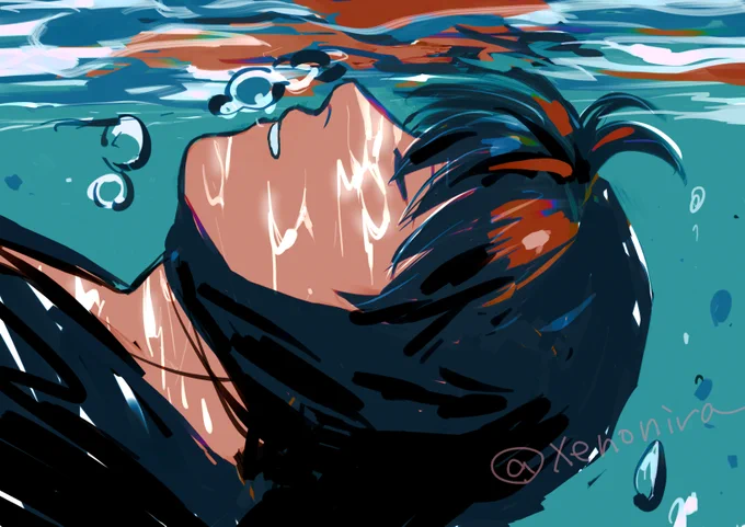 水面 