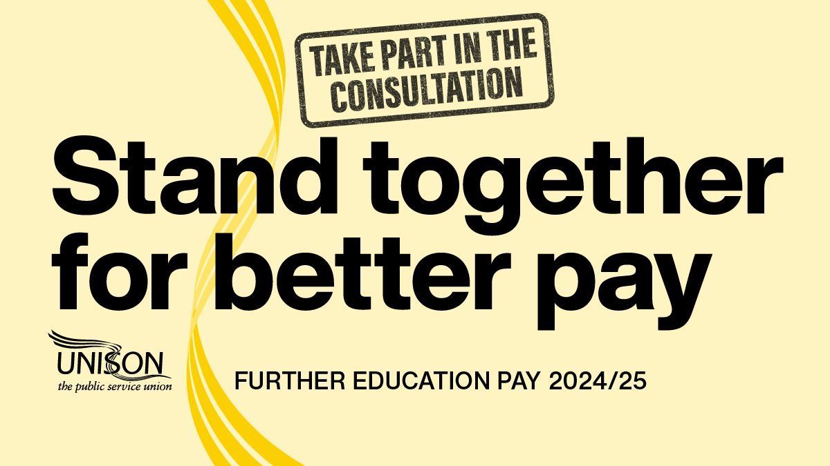 UNISON - UK's largest union (@unisontheunion) on Twitter photo As daily living costs continues to rise, so should your pay! Vote now in this year’s further education online consultation, it only takes a few seconds to vote. It’s time for your employers to listen and provide a credible offer! <a href="/UNISON_FE/">UNISON in Further Education</a>
unsn.uk/4hjIAJE As daily living costs continues to rise, so should your pay! Vote now in this year’s further education online consultation, it only takes a few seconds to vote. It’s time for your employers to listen and provide a credible offer! <a href="/UNISON_FE/">UNISON in Further Education</a>
unsn.uk/4hjIAJE