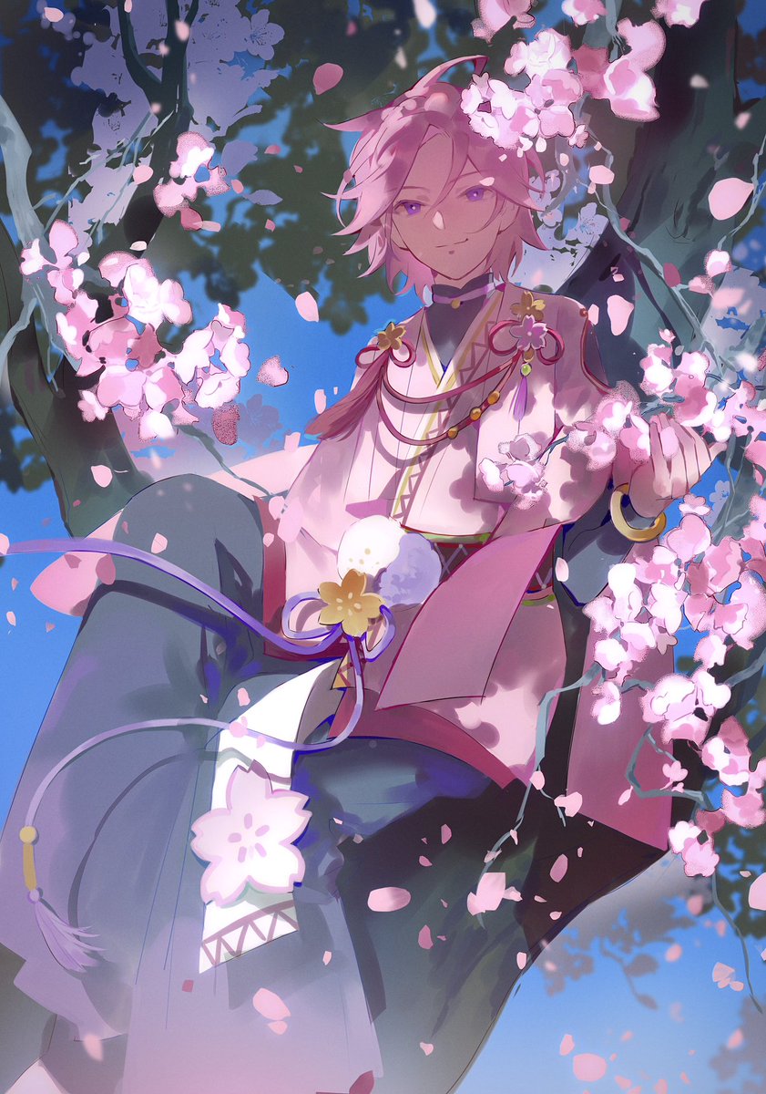 樱花般的少年
 #桜河こはく誕生祭2025