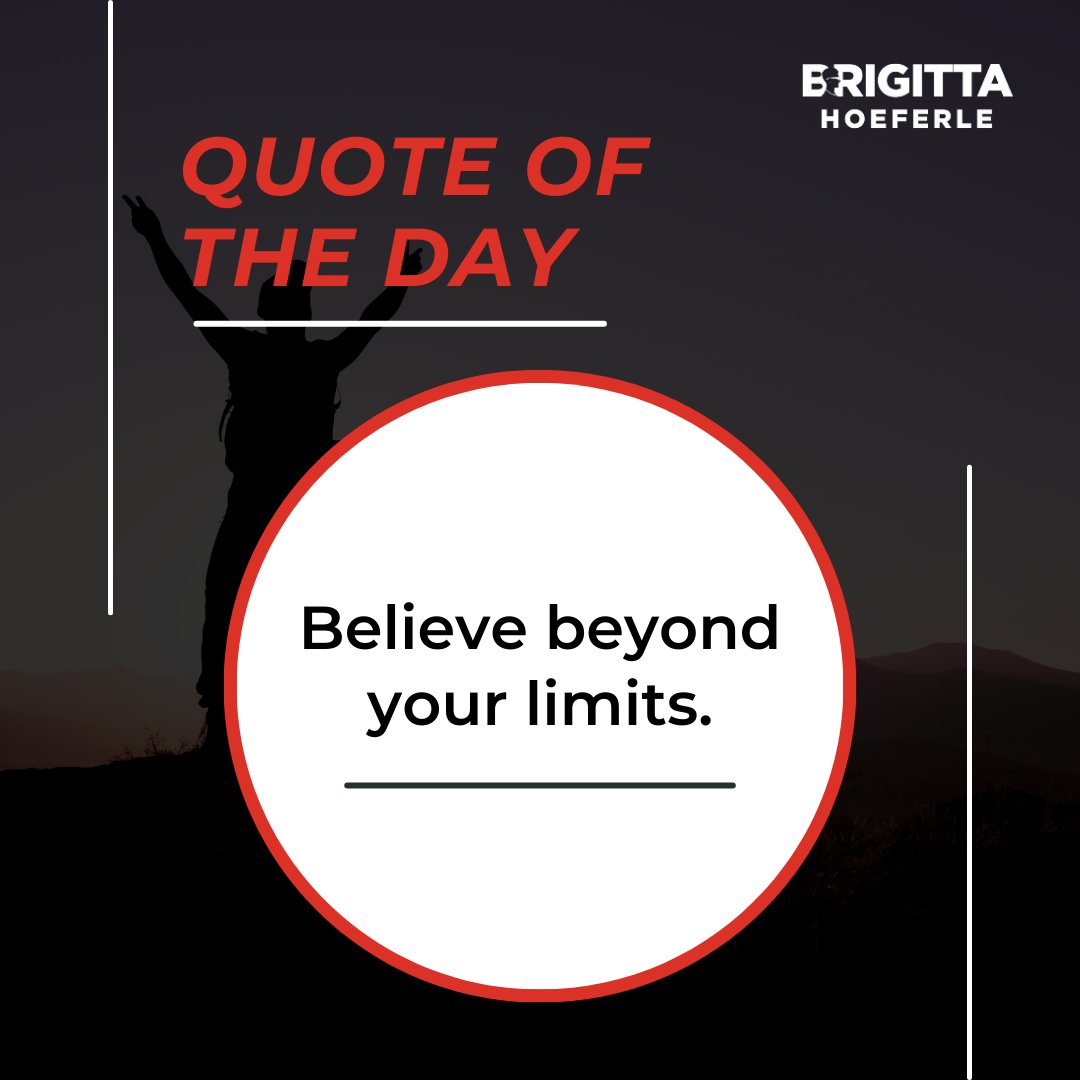 GittaHoeferle's tweet image. The only limits you have are the ones you set for yourself. Believe in the endless possibilities available to you, and you’ll break through barriers you never imagined possible. 
Growth begins with your mindset

#LimitlessLiving #GrowthMindset #SuccessPatterns #BrigittaHoeferle