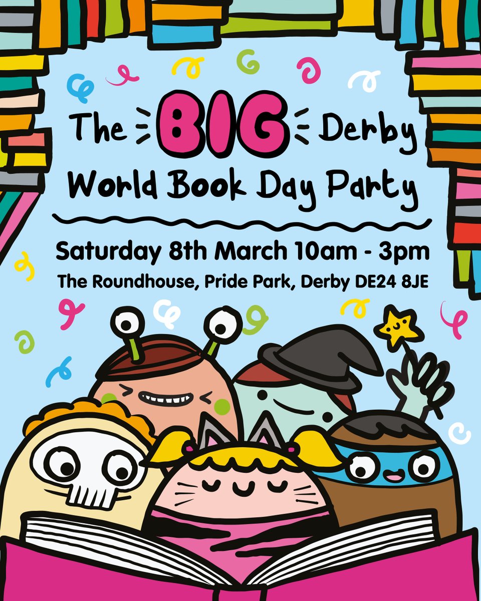 You're invited to the BIG Derby World Book Day Party! Visit ow.ly/taJo50UT62G to get your free tickets to what is set to be a brilliant day for Derby.
@Lovelalalanduk <a href="/derbycollege/">Derby College</a>