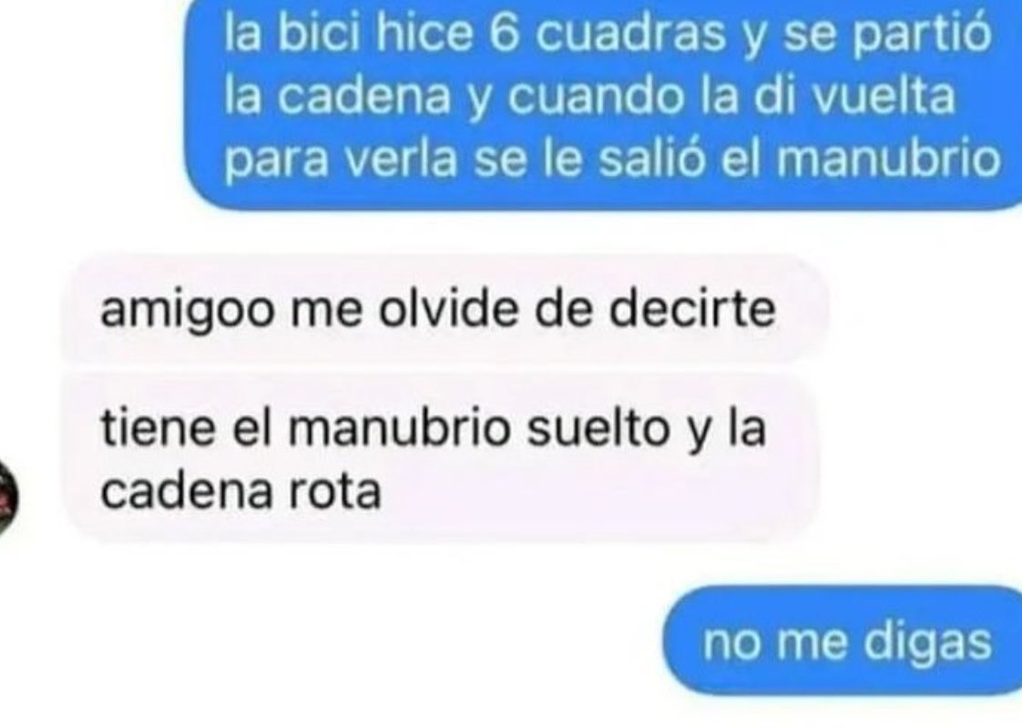 amigoo me olvidé de decirte