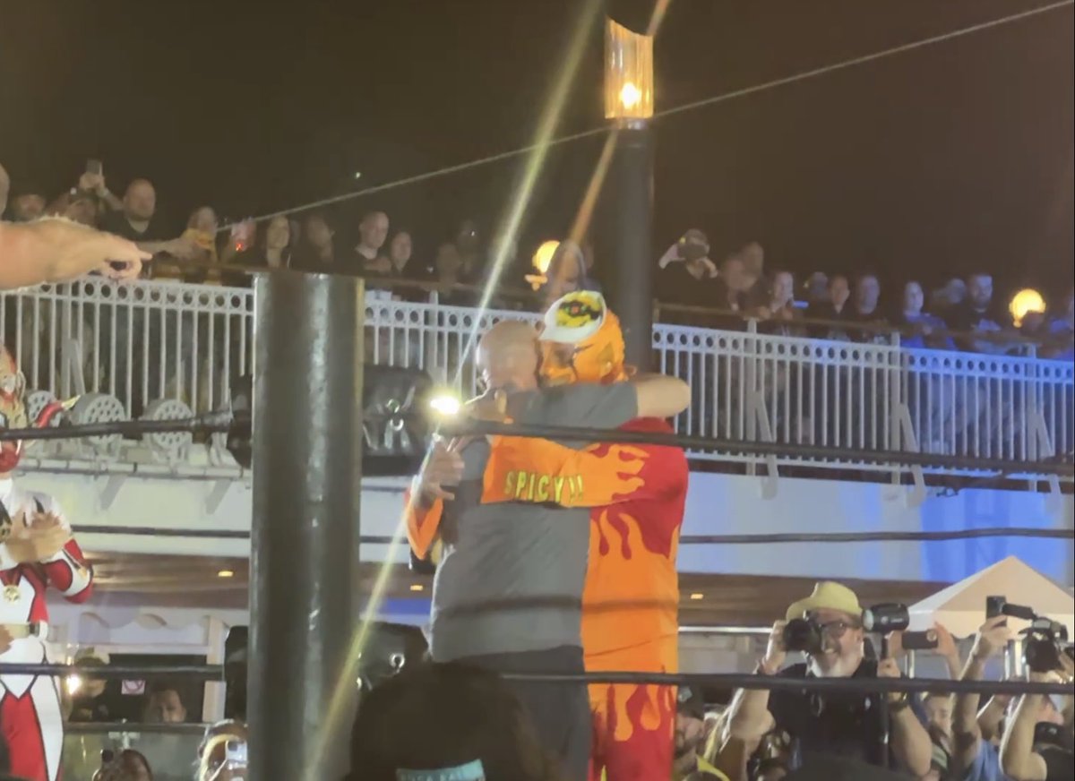 I have witnessed Curry Man and <a href="/facdaniels/">Christopher Daniels</a> in the same ring, life complete