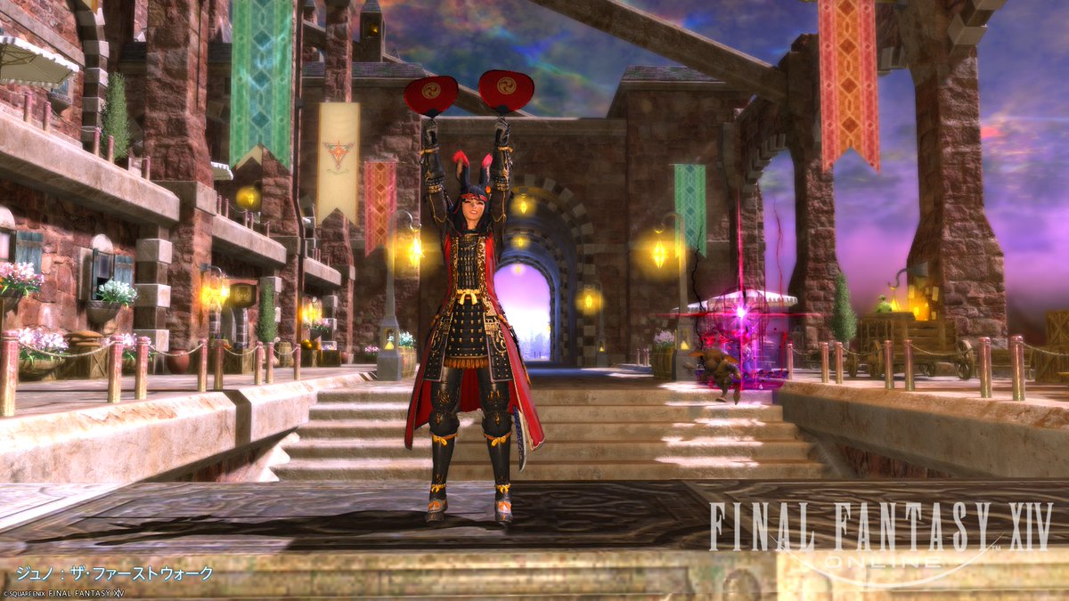 FfxivLark's tweet photo. 節分(2/2)
戦闘中は鬼退治コスでした！
暗黒って殴ってないと回復しないのね😨
#クラッカーﾄﾞｯｶｰｰｰｰｰｰﾝマンと行くタンクのみ企画 https://t.co/Of6blhkoxD