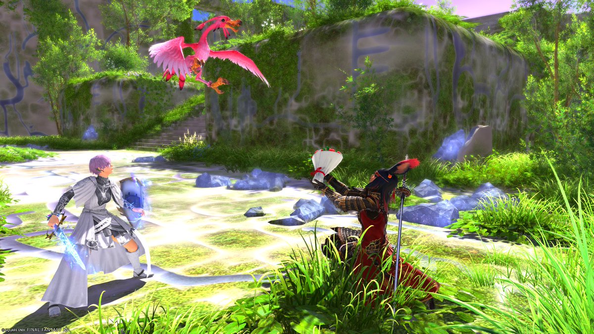 FfxivLark's tweet photo. 節分(2/2)
戦闘中は鬼退治コスでした！
暗黒って殴ってないと回復しないのね😨
#クラッカーﾄﾞｯｶｰｰｰｰｰｰﾝマンと行くタンクのみ企画 https://t.co/Of6blhkoxD