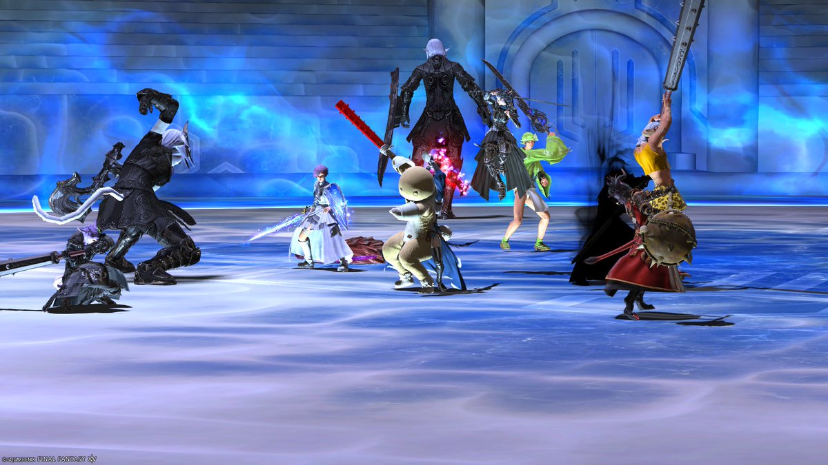FfxivLark's tweet photo. 節分(2/2)
戦闘中は鬼退治コスでした！
暗黒って殴ってないと回復しないのね😨
#クラッカーﾄﾞｯｶｰｰｰｰｰｰﾝマンと行くタンクのみ企画 https://t.co/Of6blhkoxD