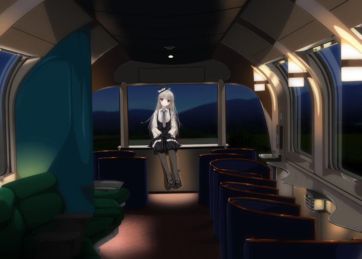 春日野穹ちゃんと早朝のラウンジカー🌄

#春日野穹　#ヨスガノソラ