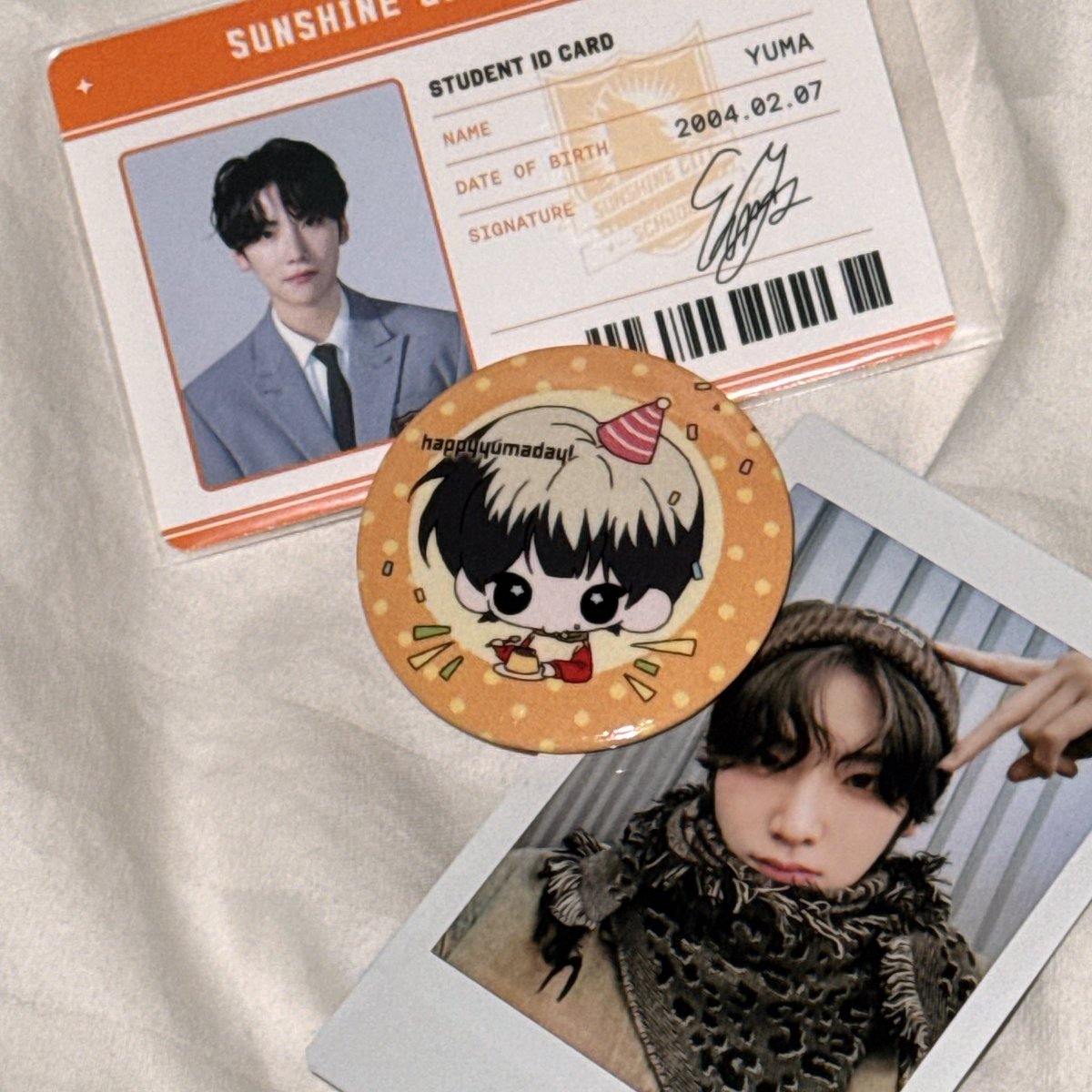 :¨·.·¨:
 `·.  ʜᴀᴘᴘʏ ʏᴜᴍᴀ ᴅᴀʏ ★°*ﾟ

2월 7일 사랑하는 유마의 생일을 맞아 #RT 추첨 [ 3분 ] 께 ʚ 유마데이핀버튼 ɞ 을 보내드립니다! 
생일 당일 나눔존에도 비치할 예정이고 이 부분은 따로 공지하겠습니다ᵎ ᵎ 생일 당일 추첨할게요ꔚ (국내 주소 한정)