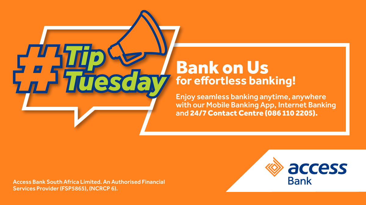 accessbank_sa's tweet image. Banking made easy, right at your fingertips!
With Access Bank's mobile app, you can manage your finances anytime, anywhere; without leaving the comfort of your home. Banking has become more convenient!

#AccessBank #BankingOnTheGo #TechMadeEasy #ConvenienceAtYourFingertips
