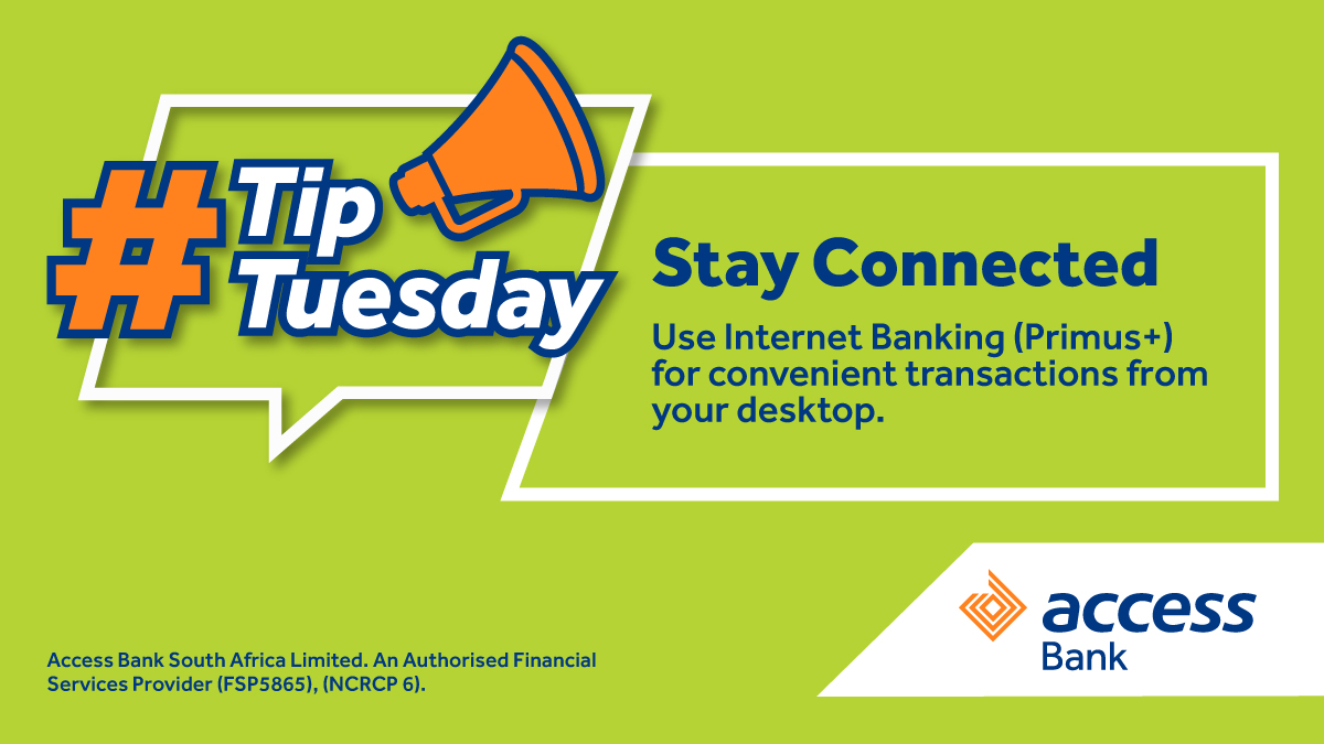accessbank_sa's tweet image. Banking made easy, right at your fingertips!
With Access Bank's mobile app, you can manage your finances anytime, anywhere; without leaving the comfort of your home. Banking has become more convenient!

#AccessBank #BankingOnTheGo #TechMadeEasy #ConvenienceAtYourFingertips